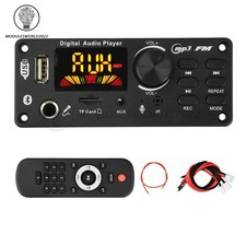 DC 7-24V Bluetooth 5.0 MP3 WAV Audio Decoder Board 2 50W Amplifier Color Screen
