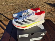 Adidas Adizero Takumi Sen 10 White Black Lucid Red Size 13 Men- IH5712 adidas Adizero Takumi Sen 10  main image 2