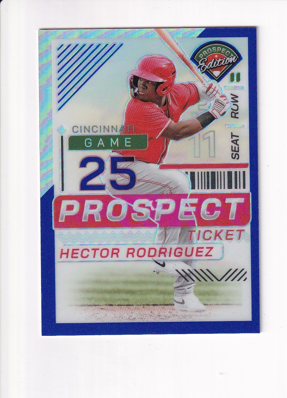 2024 Panini PROSPECT EDITION HOLO BLUE PRIZM HECTOR RODRIGUEZ 008/149 (B)