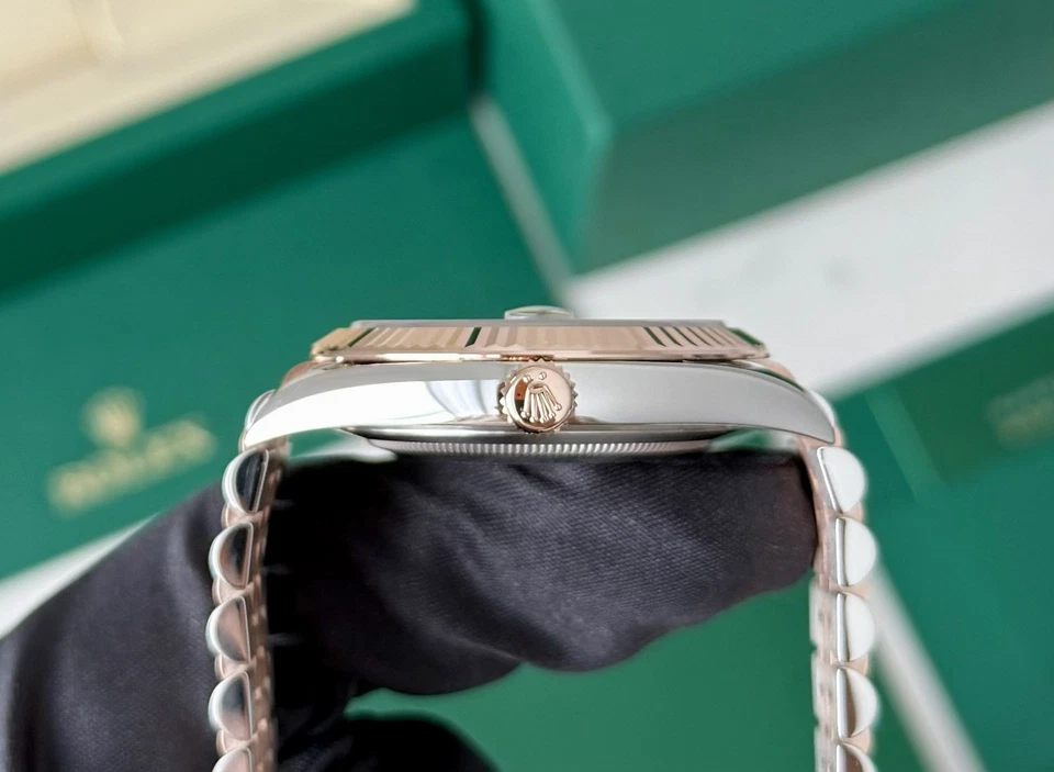 Rolex Datejust 126331 Wimbledon Everose oro 41 mm sin usar 2025 juego completo Foto 3 de 4