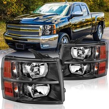Headlights Assembly Pair for 2007-2013 Chevy Silverado 1500/2007-2014 Chevy S...