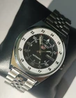 vintage Refurbished seiko 5 automatic Black dial stainless steel men's watch