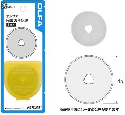 45 毫米钨工具钢旋转刀片,10 件套,标记笔 [日本进口]... — 第 2/3 张图片