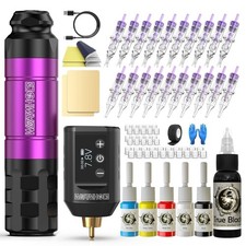Wireless Tattoo Gun Kit Professional Tattoo Kit Tattoo Machine Kit Tattoo Pen...