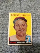 smoky burgess 1958 topps base card reds redlegs #49