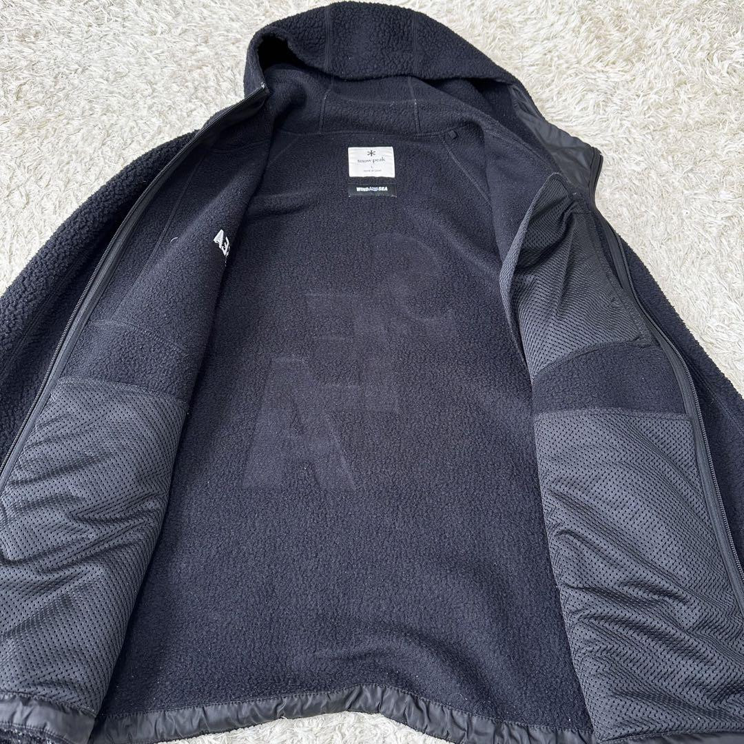 Wind And Sea Snow Peak Bore Fleece Jacket Black L | eBay Wind And Sea Snow Peak Bore Fleece Jacket Black L | eBay