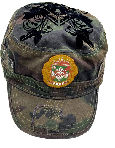 WOMEN'S ROXY MILITARY STYLE HAT ARMY CAP ONE SIZE