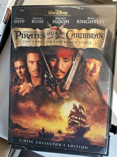 Pirates of the Caribbean: The Curse of the Black Pearl (DVD, 2003) Johnny Depp