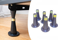 6PCS Reinforced Replacement Bed Frame Feet to Replace Wheels. Easy to Install, P
