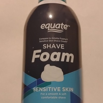 Equate Men s Shave Foam for Sensitive Skin, Fragrance Scent, 11.5 oz