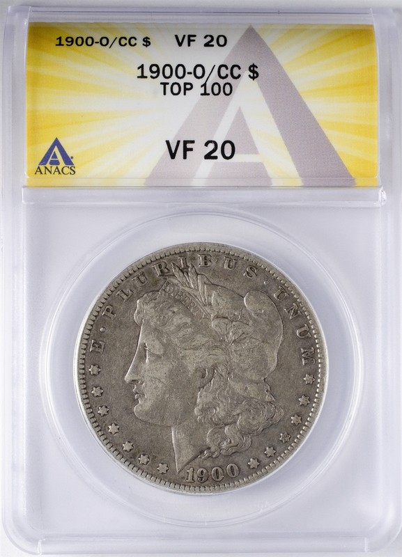 1900 O/CC Morgan Dollar ANACS VF20
