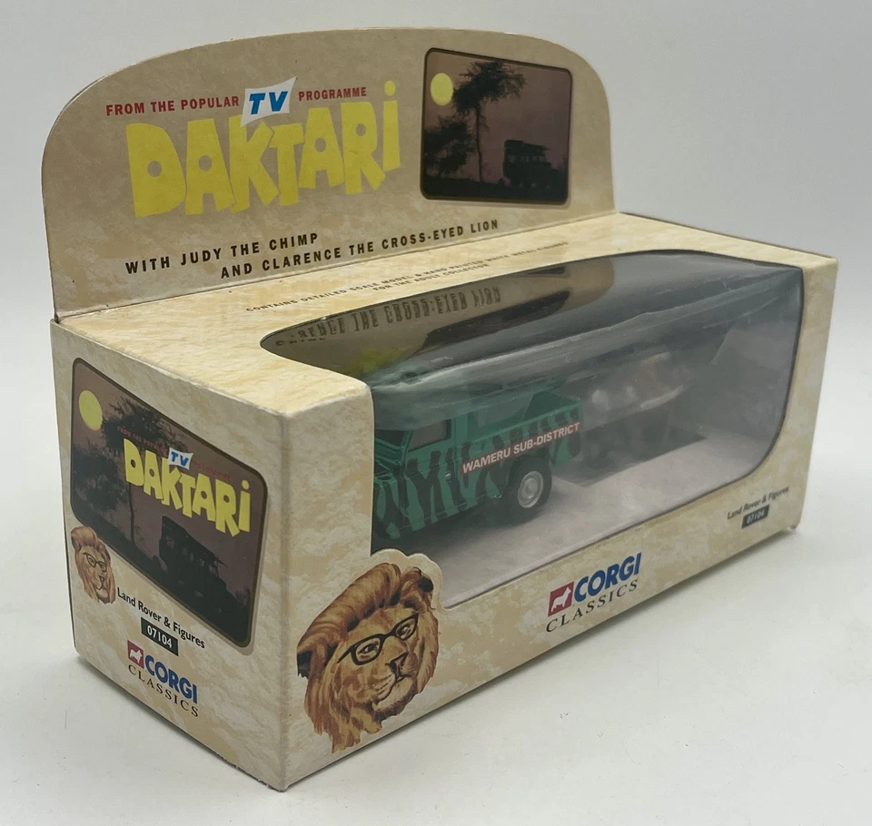 Land Rover & figurines animaux DAKTARI - CORGI Classics 07104 - 1998 - NEUF - Photo 4/4