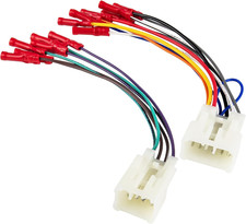 Car Radio Wiring Harness W/Pre-Install Wire Connector Butt for 1992-2019 Toyota