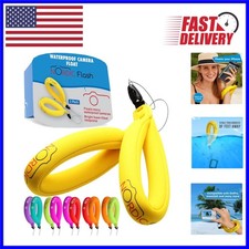 Snorkeling Essential: 2-Pack Floating Camera Straps in Bright Marine Yellow