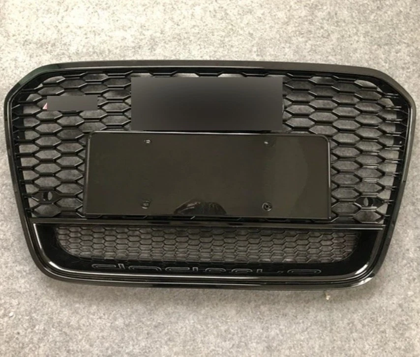 Parachoques delantero negro de malla de panal estilo RS6 para Audi A6 C7 S6 2013-2015 Foto 2 de 4