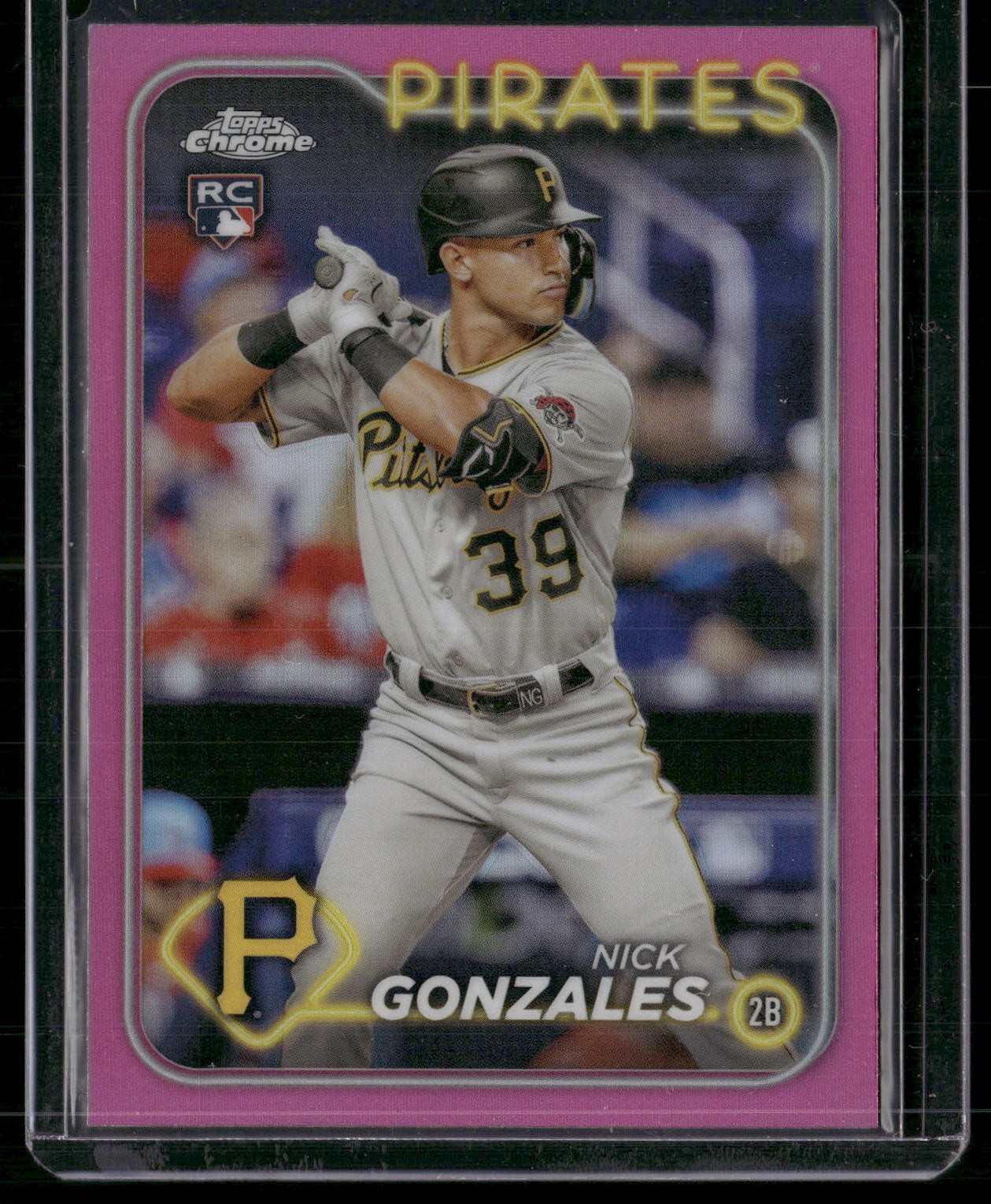 2024 Topps Chrome #72 Nick Gonzales Pink Refractors