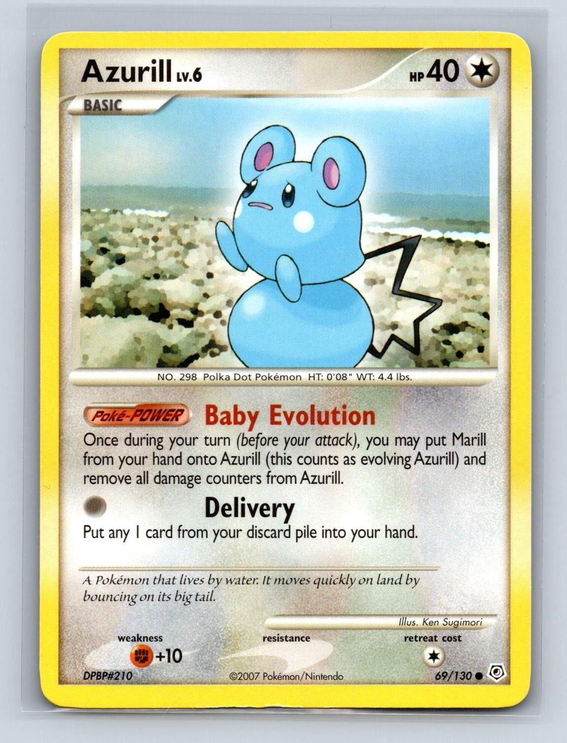 AZURILL 69/130 C DIAMOND & PEARL POKEMON LP