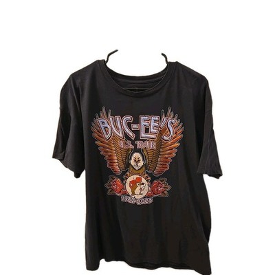 Bucees US Tour Eagle T-Shirt Men s Size Extra Large Black 1982-2023 Short Sleeve