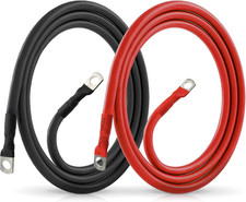2 Awg Battery Cable 3ft 2 Gauge Pure Copper Battery Inverter Cables With 38 In 2 Awg Battery Cable 3ft 2 Gauge Pure Copper Battery Inverter Cables With 38 In