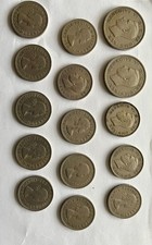 1940s Mixed British Coin JobLot George VI Pre-Decimal Sixpence Farthing Shilling