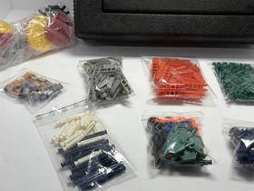K&rsquo;NEX Lot Knex Rods, Connectors & Other Parts, Rare Pieces 1300+ Pcs W/ Case!