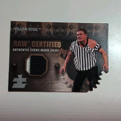Fleer WWE RAW vs Smackdown William Regal Ring Worn Referee Shirt card die cut
