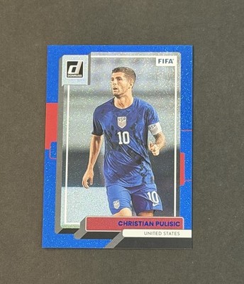 2022-23 Panini Donruss FIFA #169 Christian Pulisic Blue Prizm /49