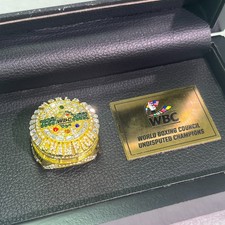 Anello in lega di zinco 2025 World Boxing Council Campionato Indiscusso con scatola