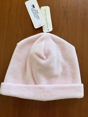 Kissy Kissy Premier NWT Pink/White Smocked Embroidered Hat-0-3Mos