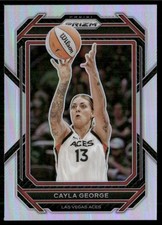 Cayla George 2023-24 Panini Prizm WNBA Silver Prizm Las Vegas Aces #58