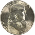1952-S Franklin Silver Half Dollar Choice BU+ Uncertified #718