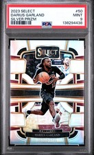 2023 PANINI SELECT SILVER PRIZM #50 DARIUS GARLAND PSA 9