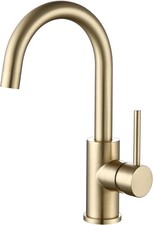Bar Faucets Single Hole Brushed Gold Mini Kitchen Sink Faucets Single Handle