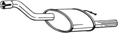 BOSAL Endschalldämpfer Nachschalldämpfer 154-373 für FORD FOCUS 1 DFW 16V