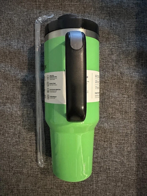 #ad Stanley 40oz H2.0 FlowState Quencher Tumbler – Stainless Steel Neon Green $69.99