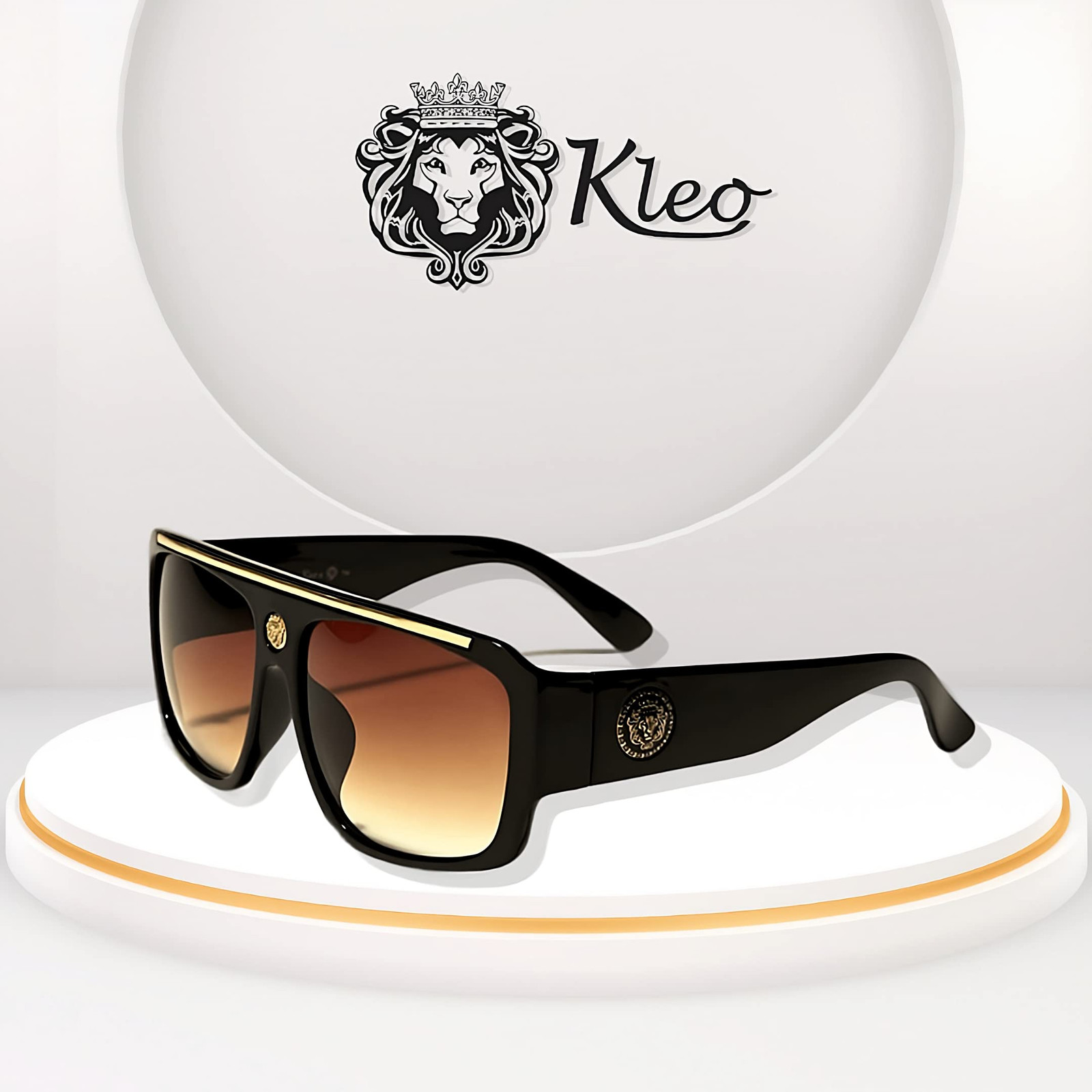 Flat Top Hip Hop Rapper Retro Aviator Sunglasses