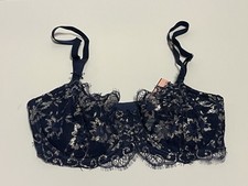NEW Victoria s Secret 32DD Dream Angels bra Push Up Without Padding navy lace