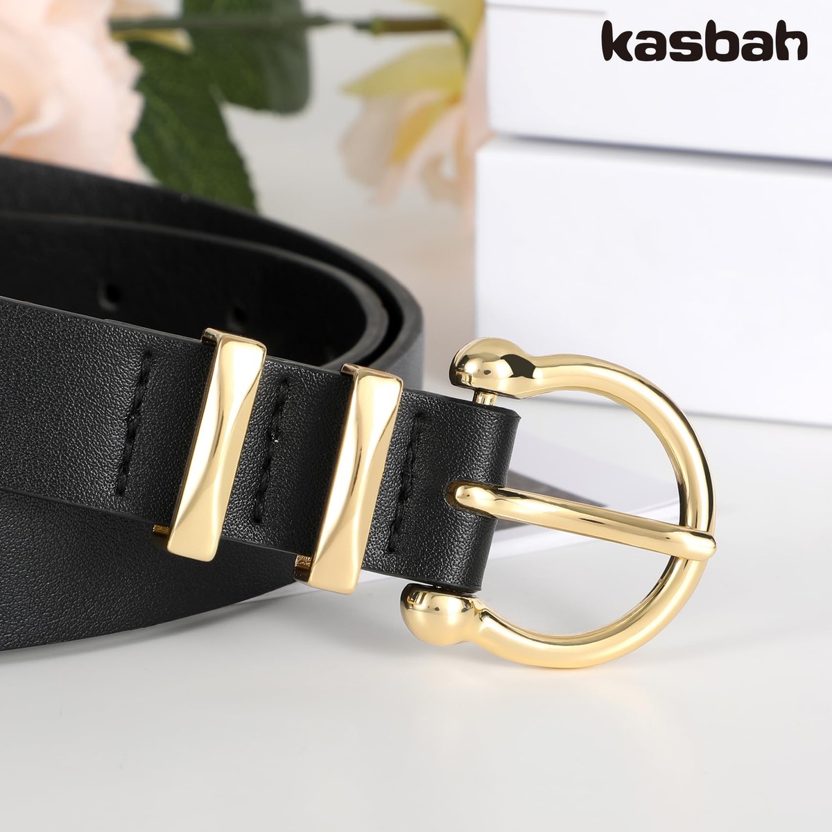 ladies leather belts for dresses Women's Dress Belts 100% One Piece Genuine Full Grain Leather Casual Belt 1"(25mm) wide (Tan, 36)