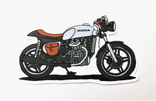 vianille - STICKER  Autocollant  moto HONDA  - 9,5 x 5,5 cm