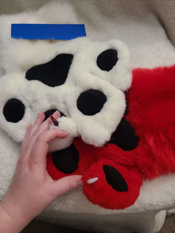 todoroki themed premade fursuit partial, head, hands, tails, and extras - Image 4 of 4