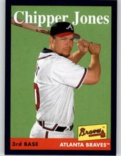 2019 Topps Archives #88 Chipper Jones Braves 1958 Purple Parallel /175