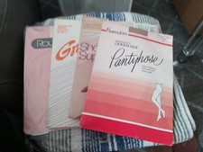 Lot Of 4 Pair of Vintage Queen Size Pantyhose All In Original Packaging NEW