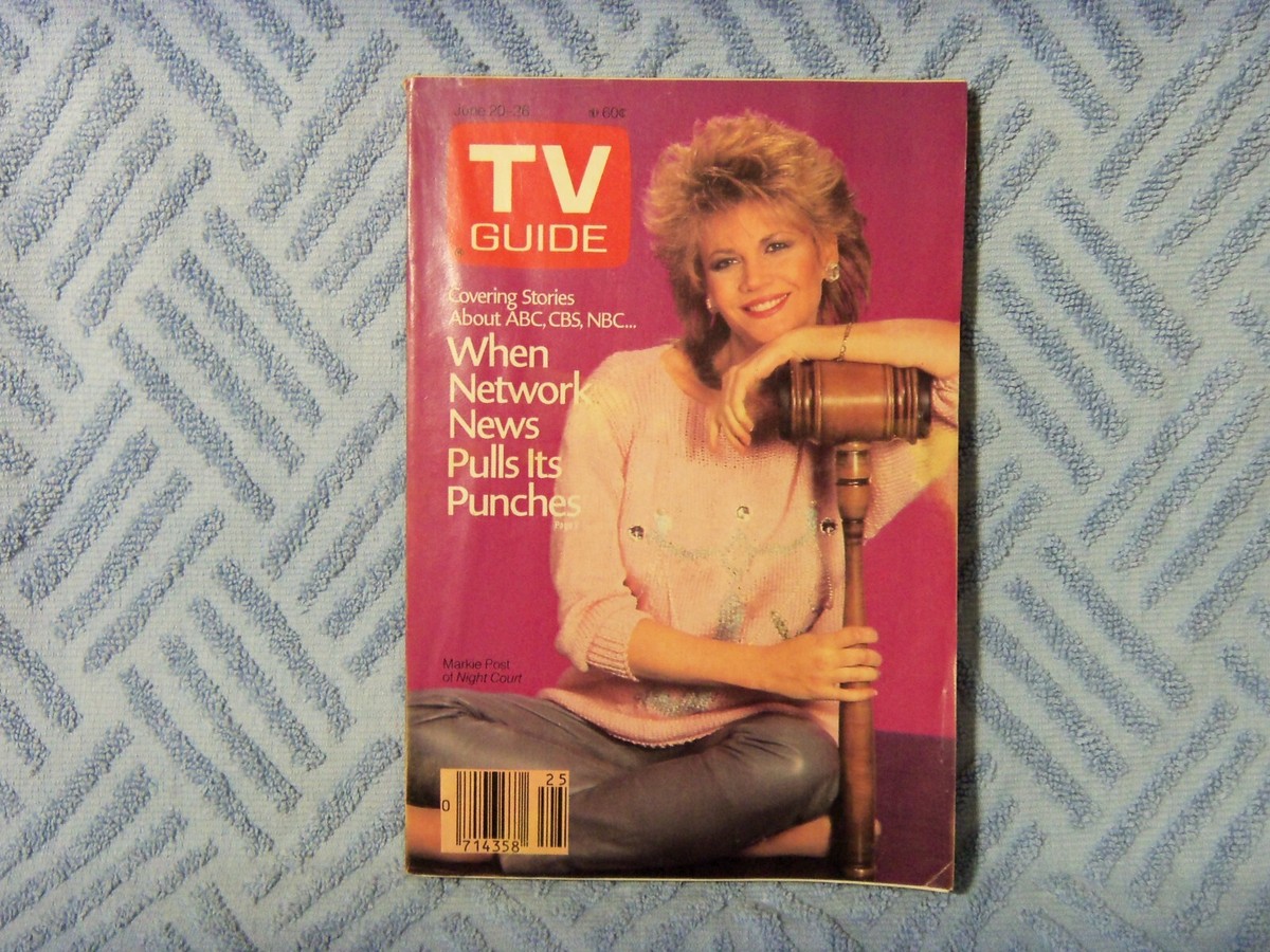 VINTAGE TV GUIDE MAGAZINE JUNE 20-26, 1987 MARKIE POST COVER VINTAGE TV GUIDE MAGAZINE JUNE 20-26, 1987 MARKIE POST COVER