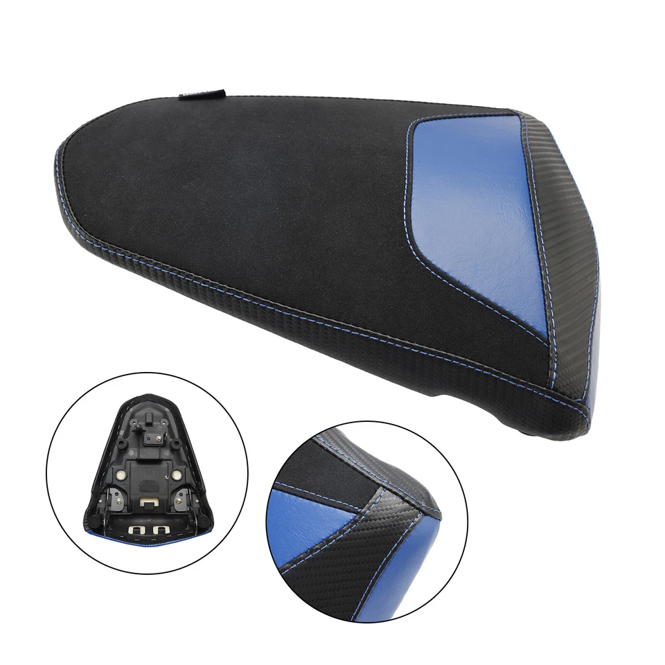 Rear Seat Passenger Cushion Flat Pu Fit Blue For Yamaha Mt-03 Yzf-R3 2015-2023 Foto 2 de 4