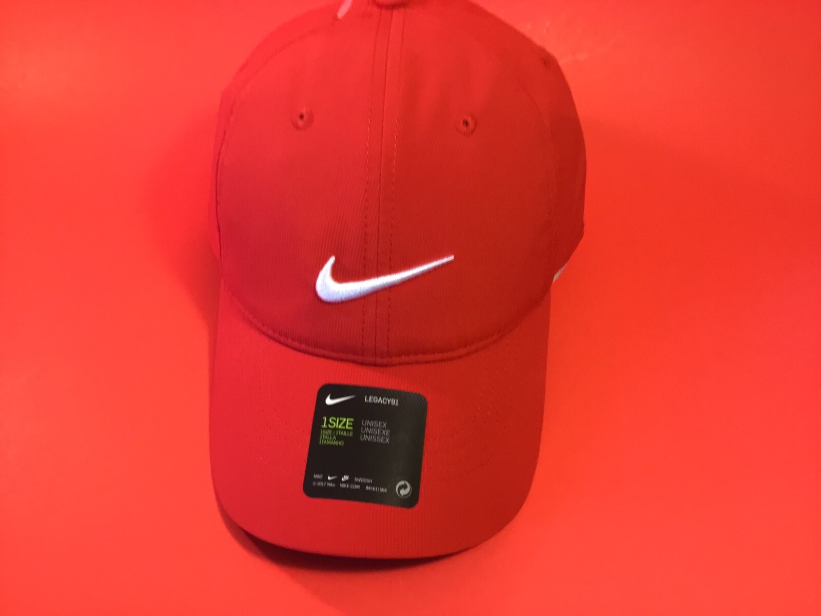 NIKE MISC DRI-FIT Adult Unisex Snapback Hat ONE SIZE Red NEW thumbnail 10