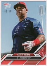 Rafael Devers 2024 Topps Now Road To Opening Day #OD-11 Red Parallel 01/10