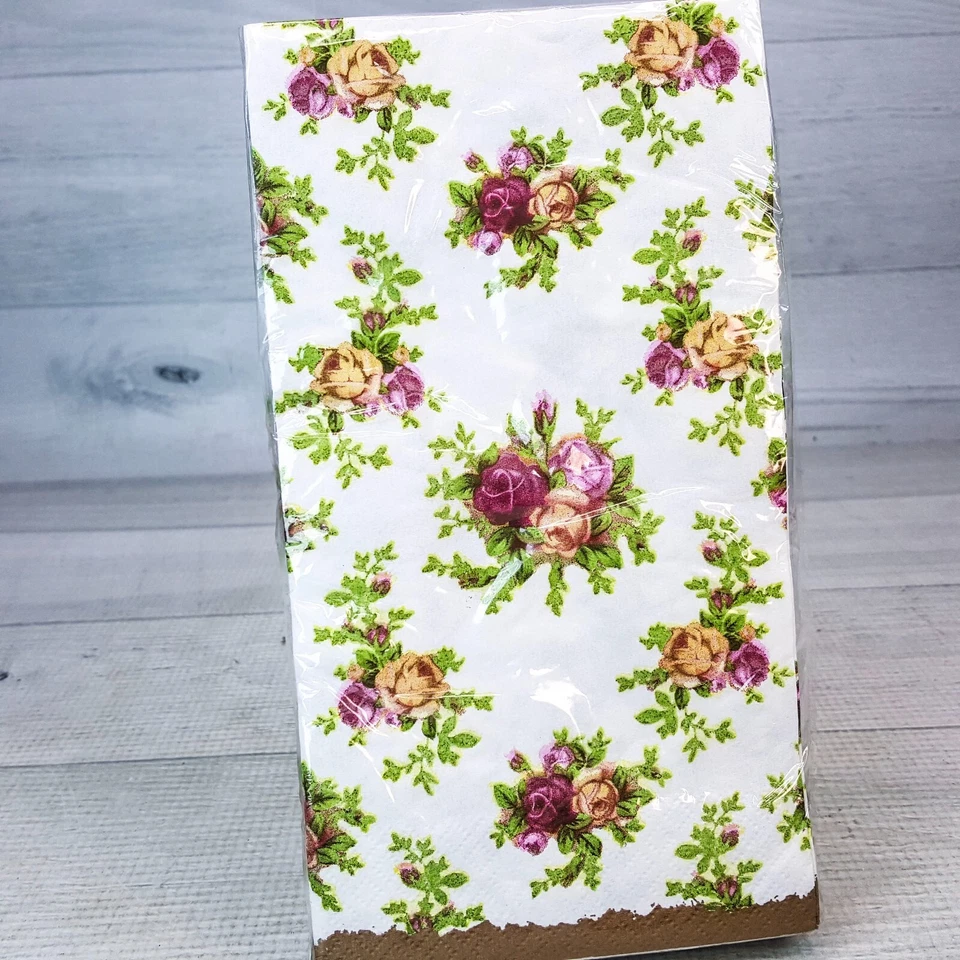 Royal Albert Old Country Roses Paper 3-Ply Dinner Napkins 20ct & 8 Plates 10.5" - Image 4 of 4
