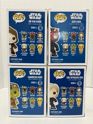 Funko pop スター・ウォーズ セット 青箱 Star Wars FUNKO POP LOT of 18, Vaulted, Blue Box, LARGE FONT, See