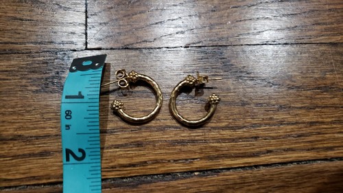 Pre-owned Capucine De Wulf Berry Small Hoop Earrings, Gold - Picture 2 of 2