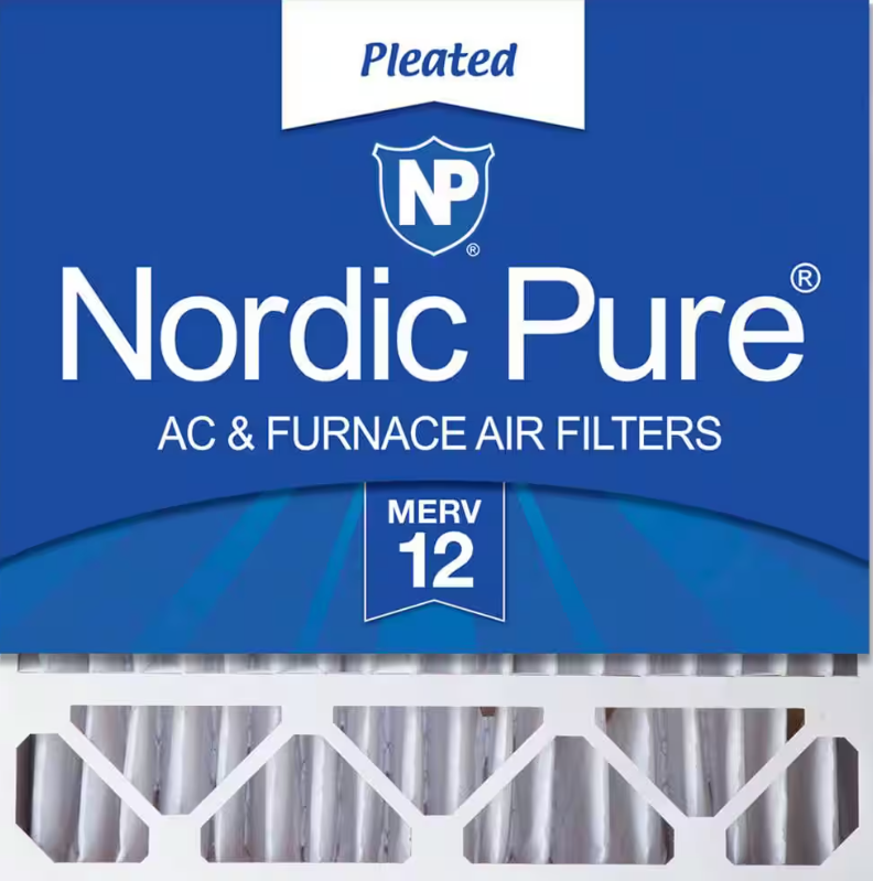 Nordic Pure 20x20x5 MERV 12 Replacement Air Filter for Honeywell Lennox